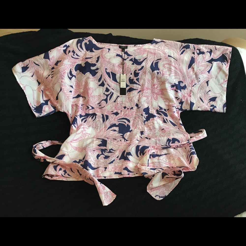 SOLD✔️NWT! Talbot’s Silk & Cotton Tie-Top